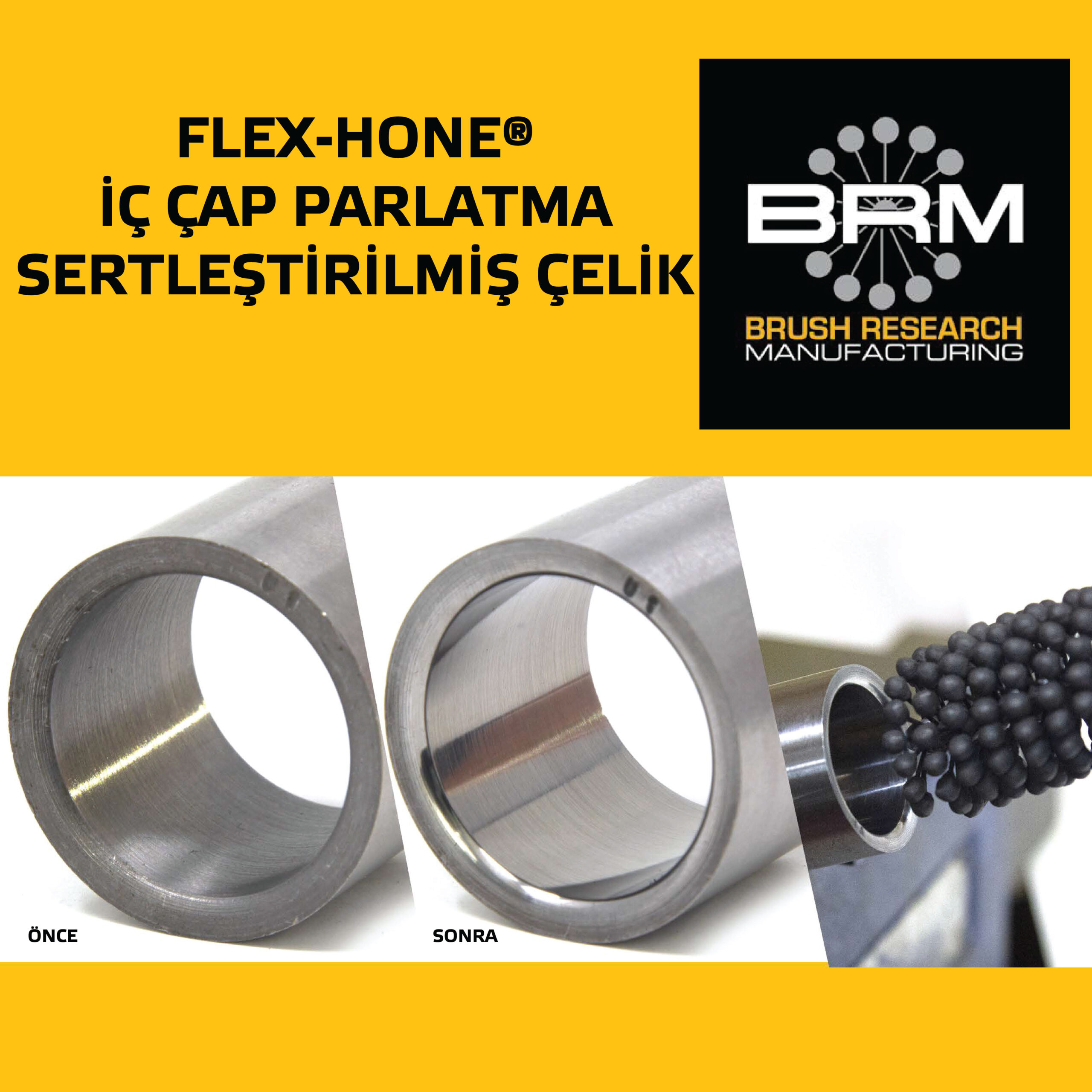 Flex Hone Sertlestirilmis Celik Parlatma Katalog 01 scaled, Süleyman Görmüş Otomotiv, Endüstriyel Çapak Alma, Yüzey İşleme Teknolojileri, BRM, Flex-Hone, Honlama Fırçası, Türkiye Distribütörü