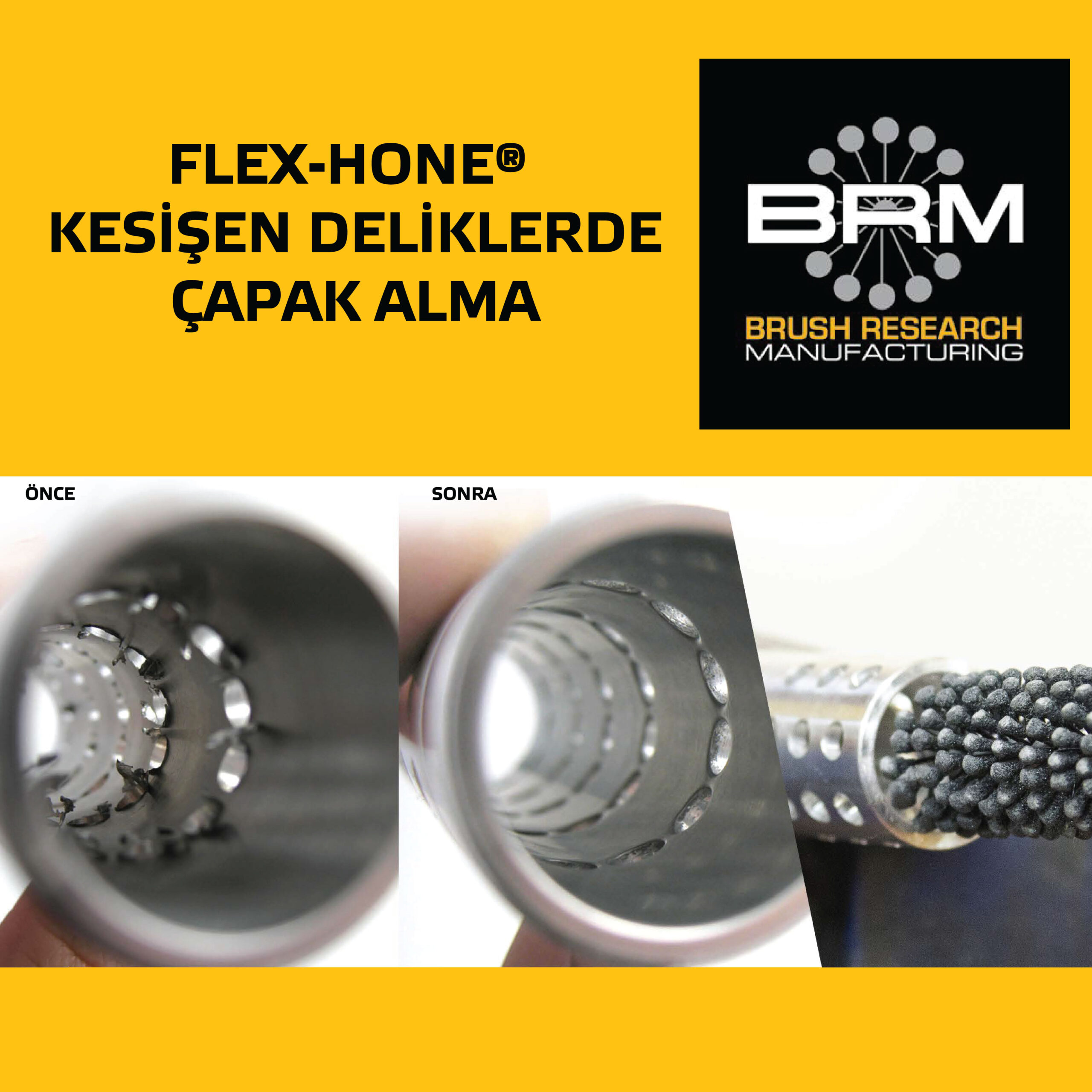Flexhone Kesisen Deliklerde Capak Alma Katalog 01 scaled, Süleyman Görmüş Otomotiv, Endüstriyel Çapak Alma, Yüzey İşleme Teknolojileri, BRM, Flex-Hone, Honlama Fırçası, Türkiye Distribütörü
